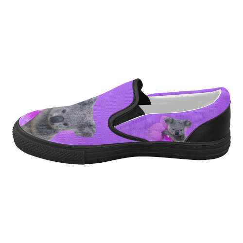 Koala Women's Slip-on Canvas Shoes (Model 019)
