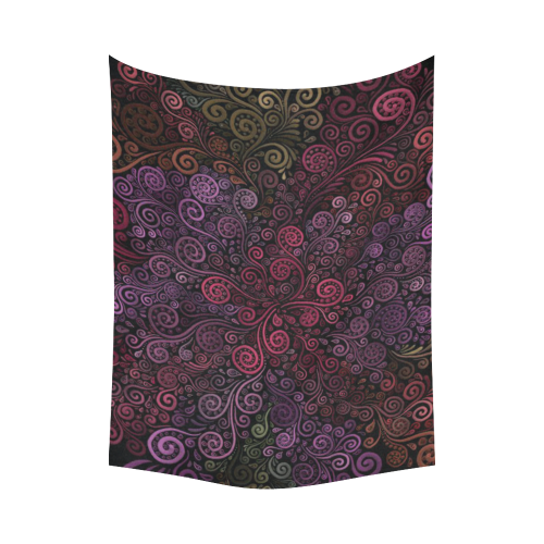 Psychedelic 3D Rose Cotton Linen Wall Tapestry 80"x 60"