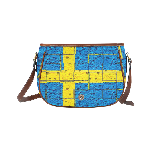 Sweden Pattern by Nico Bielow Saddle Bag/Large (Model 1649)