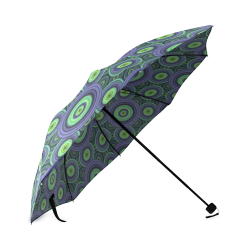 Green and Blue  Pattern Foldable Umbrella (Model U01)