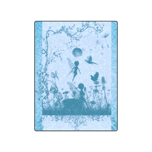 Beautiful fairy in blue colors Blanket 50"x60"