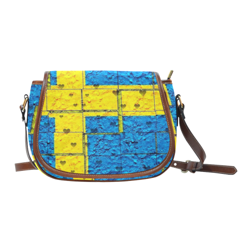 Sweden Pattern by Nico Bielow Saddle Bag/Large (Model 1649)