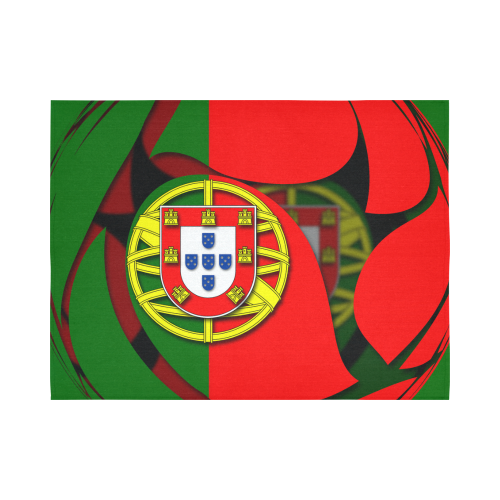 The Flag of Portugal Cotton Linen Wall Tapestry 80"x 60"