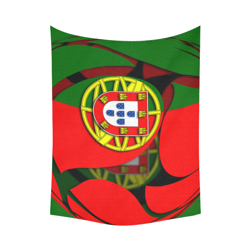 The Flag of Portugal Cotton Linen Wall Tapestry 80"x 60"