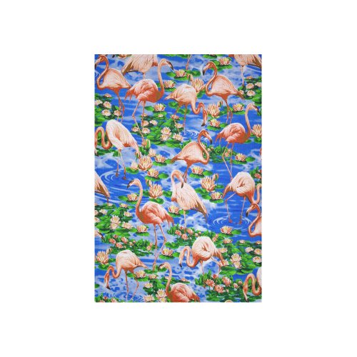 Flamingos Cotton Linen Wall Tapestry 40"x 60"