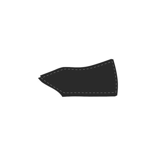 Solid Squares Frame Mosaic Black & White Men's Slip-on Canvas Shoes (Model 019)