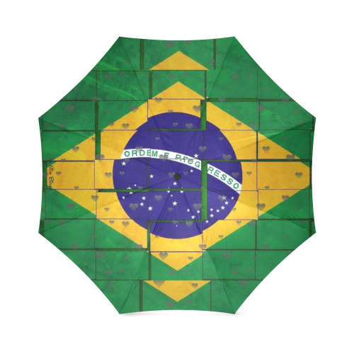 Brazil Pattern by Nico Bielow Foldable Umbrella (Model U01)