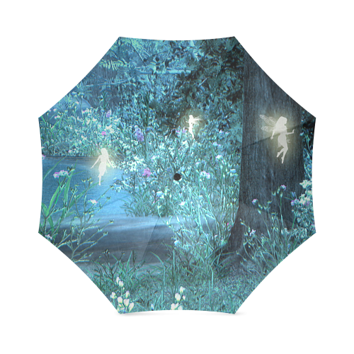 Fairy night forest Foldable Umbrella (Model U01)