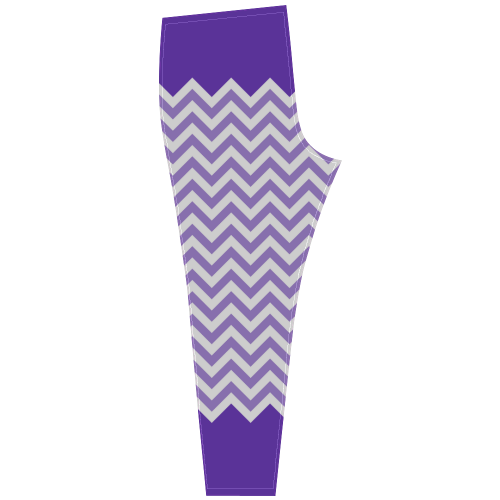 HIPSTER zigzag chevron pattern white Cassandra Women's Leggings (Model L01)