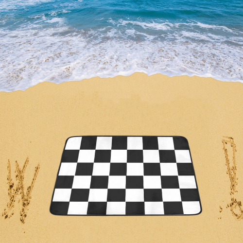 Chequered Chess Beach Mat 78"x 60"