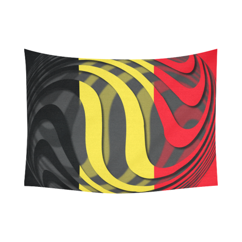 The Flag of Belgium Cotton Linen Wall Tapestry 80"x 60"