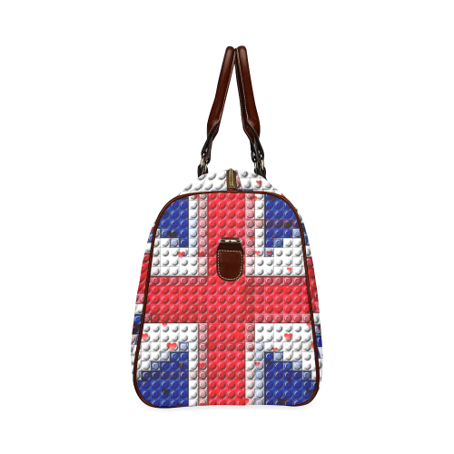 Great Britain by Nico Bielow Waterproof Travel Bag/Small (Model 1639)