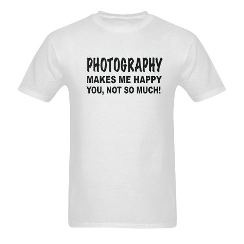 Photography makes me happy Sunny Men's T- shirt (Model T06)
