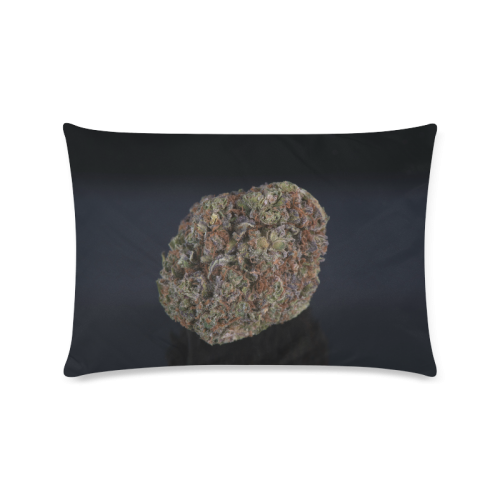Medicinal Medical Marijuana on Black Custom Zippered Pillow Case 16"x24"(Twin Sides)