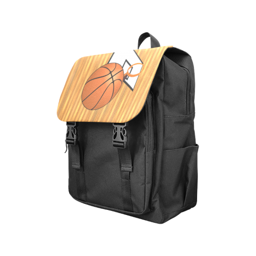 Basketball And Hoop Casual Shoulders Backpack (Model 1623)