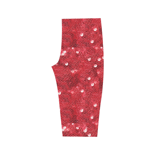 Sparkling Sequin-Like Pattern Hestia Cropped Leggings (Model L03)
