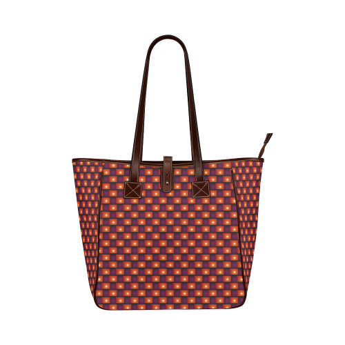 Interwoven Highlights - Red/Orange Classic Tote Bag (Model 1644)