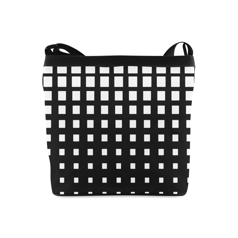 Black white squares cross body bag Crossbody Bags (Model 1613) ID