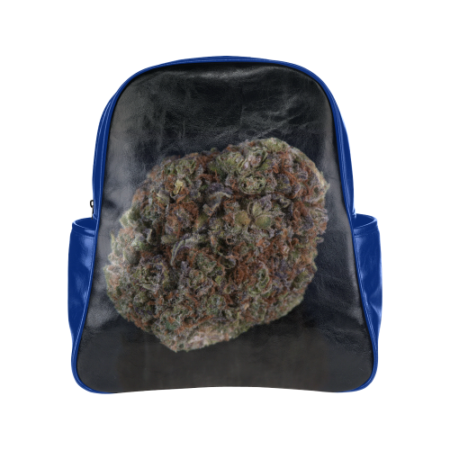 Medicinal Medical Marijuana on Black Multi-Pockets Backpack (Model 1636)