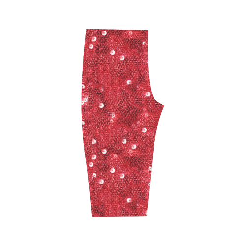 Sparkling Sequin-Like Pattern Hestia Cropped Leggings (Model L03)