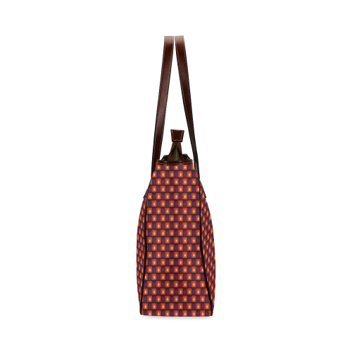 Interwoven Highlights - Red/Orange Classic Tote Bag (Model 1644)