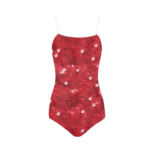 Sparkling Sequin-Like Pattern Strap Swimsuit ( Model S05)