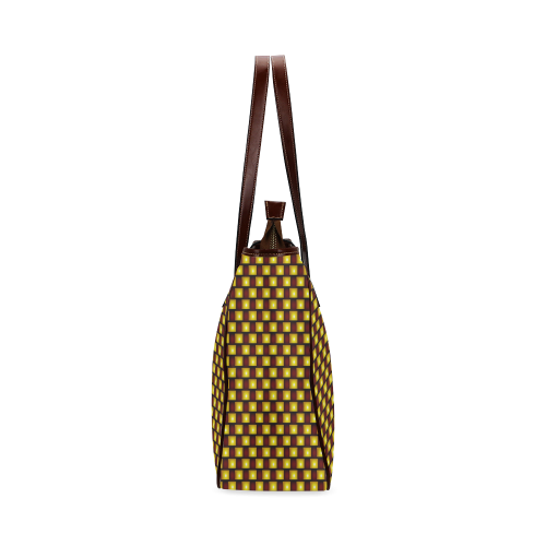 Interwoven Highlights - Yellow And Red Classic Tote Bag (Model 1644)