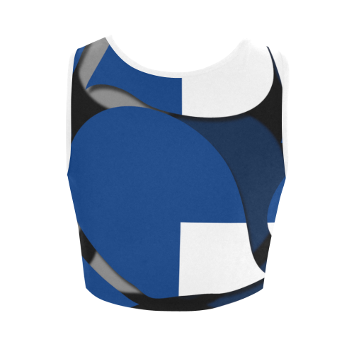 The Flag of Finland Women's Crop Top (Model T42)