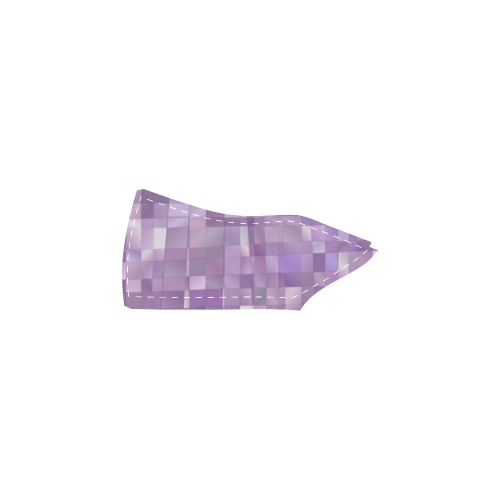 Purple Pearl, Mosaic Women's Slip-on Canvas Shoes (Model 019)