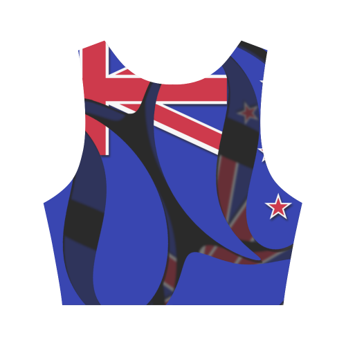 The Flag of New Zealand Women's Crop Top (Model T42)