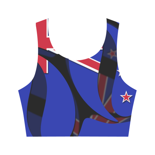 The Flag of New Zealand Women's Crop Top (Model T42)