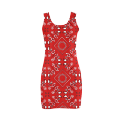 red bandanna dress