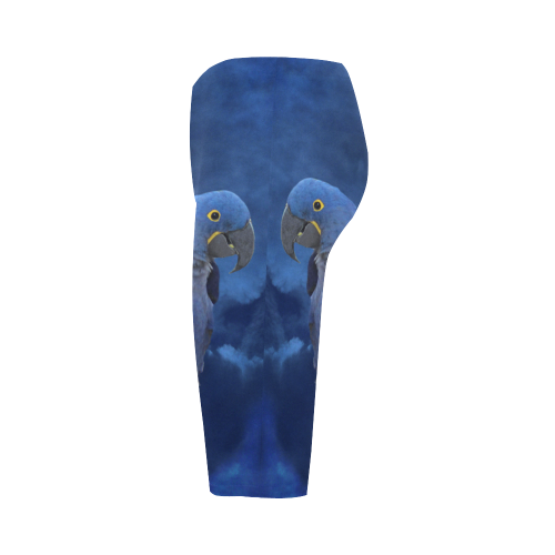 Hyacinth Macaw Hestia Cropped Leggings (Model L03)