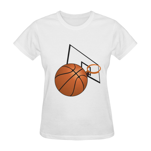 Basketball And Hoop Sunny Women's T-shirt (Model T05)