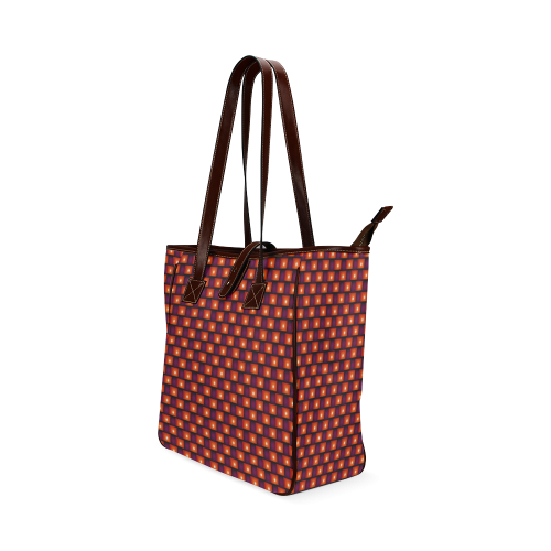 Interwoven Highlights - Red/Orange Classic Tote Bag (Model 1644)