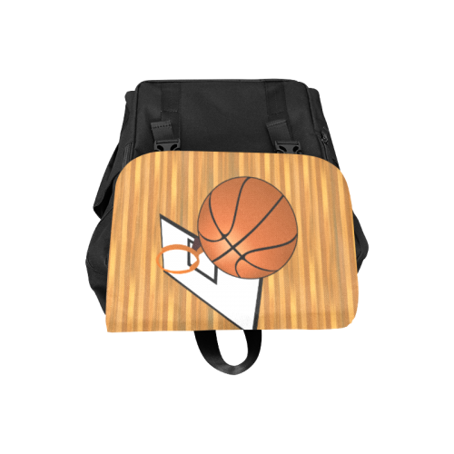 Basketball And Hoop Casual Shoulders Backpack (Model 1623)