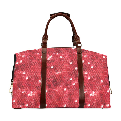 Sparkling Sequin-Like Pattern Classic Travel Bag (Model 1643)