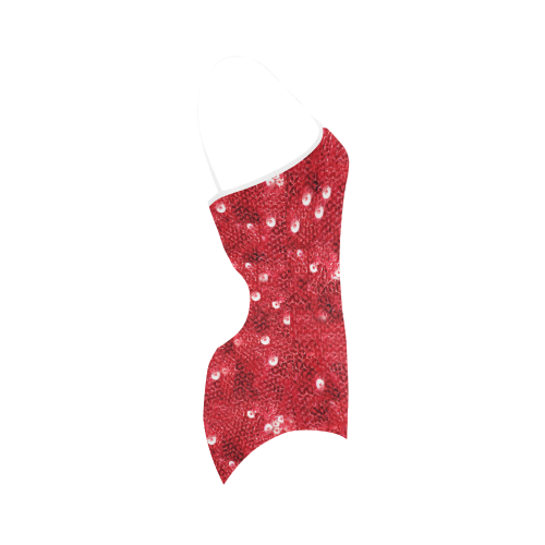 Sparkling Sequin-Like Pattern Strap Swimsuit ( Model S05)