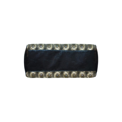 Golden Upholstery Leather-Look Boston Handbag (Model 1621)