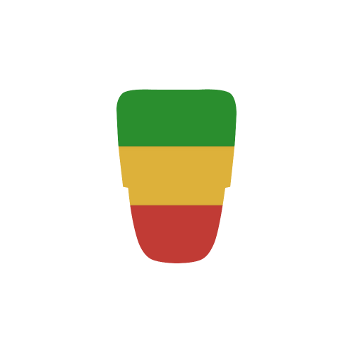 Rastafari Flag Colored Stripes Women’s Running Shoes (Model 020)