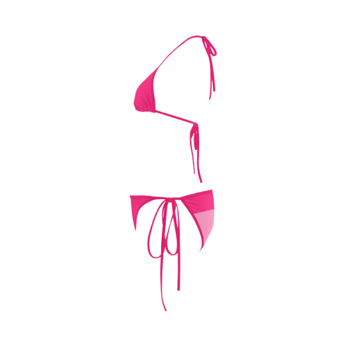 Two Colors - pink mix + your ideas Custom Bikini Swimsuit