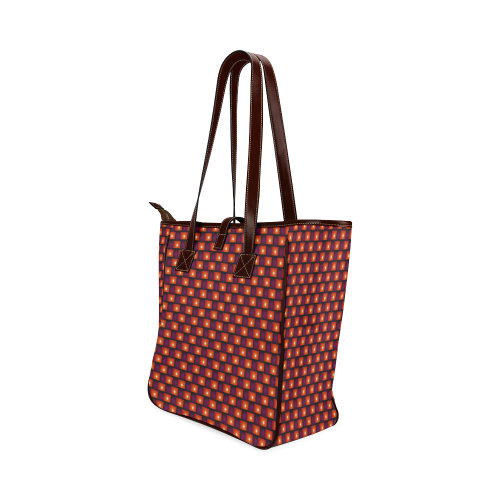 Interwoven Highlights - Red/Orange Classic Tote Bag (Model 1644)