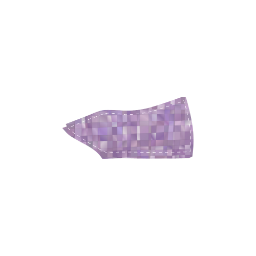 Purple Pearl Mosaic Men's Slip-on Canvas Shoes (Model 019)