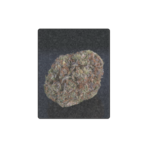 Medicinal Medical Marijuana on Black Blanket 40"x50"