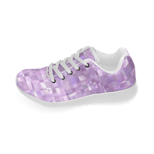 Purple Pearl Mosaic Men’s Running Shoes (Model 020)