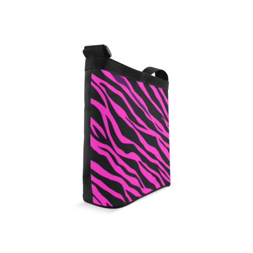 Hot Pink Zebra Stripes Crossbody Bags (Model 1613)