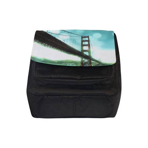 Green Bokeh Golden Gate Bridge Crossbody Nylon Bags (Model 1633)