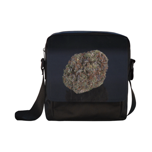 Medicinal Medical Marijuana on Black Crossbody Nylon Bags (Model 1633)