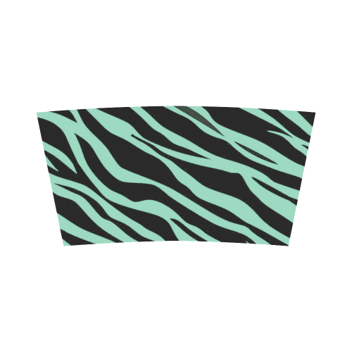 Mint Green Zebra Stripes Bandeau Top