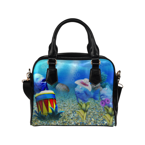 The Singing Fish Shoulder Handbag (Model 1634)